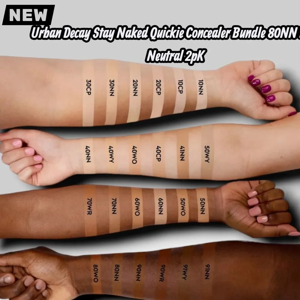 NEW Urban Decay Stay Naked Quickie Concealer Bundle 80NN Deep Neutral 2pc